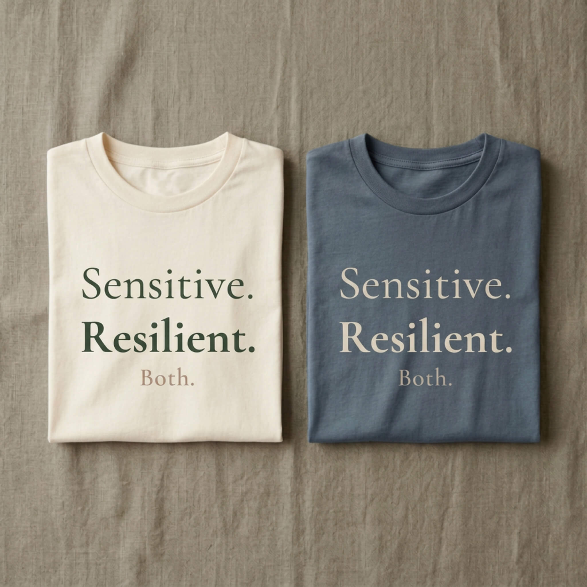 Sensitive. Resilient. Both. Tee | Both & More